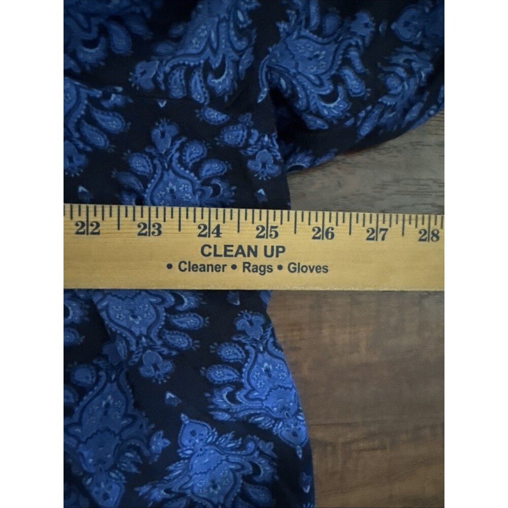 Terra & Sky Womens‎ Plus Size 3X Blue Floral Tunic Long Sleeve Asymmetrical Hem - Picture 10 of 11